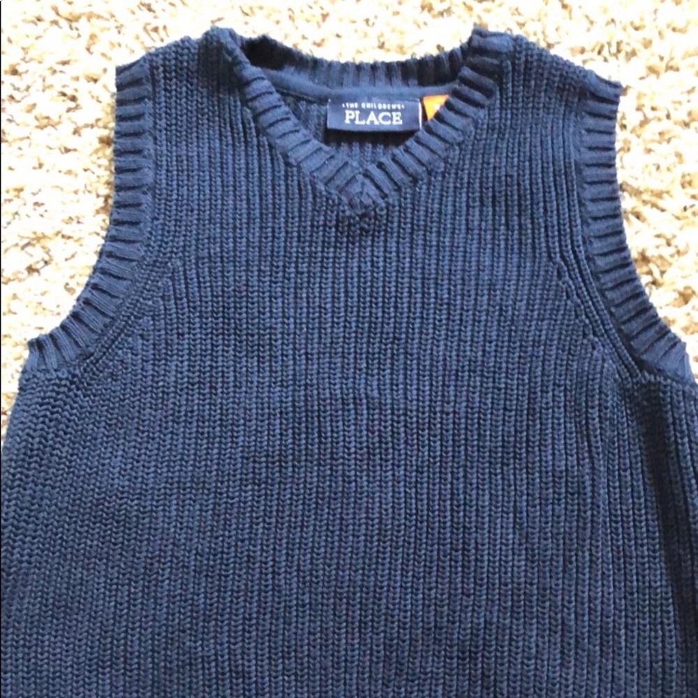 Boys navy blue vest